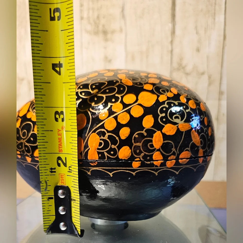 [Decorative Egg] Papier Mache ○● Box for trinkets, keepsake & treasures ●○